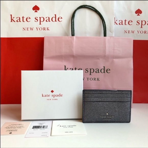 Kate Spade Joeley Glitter Slim CardHolder GiftBox - Picture 5 of 9